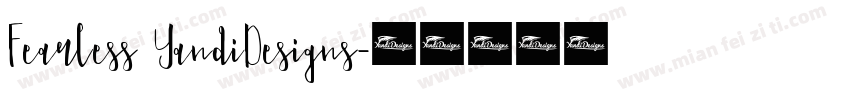 Fearless YandiDesigns字体转换